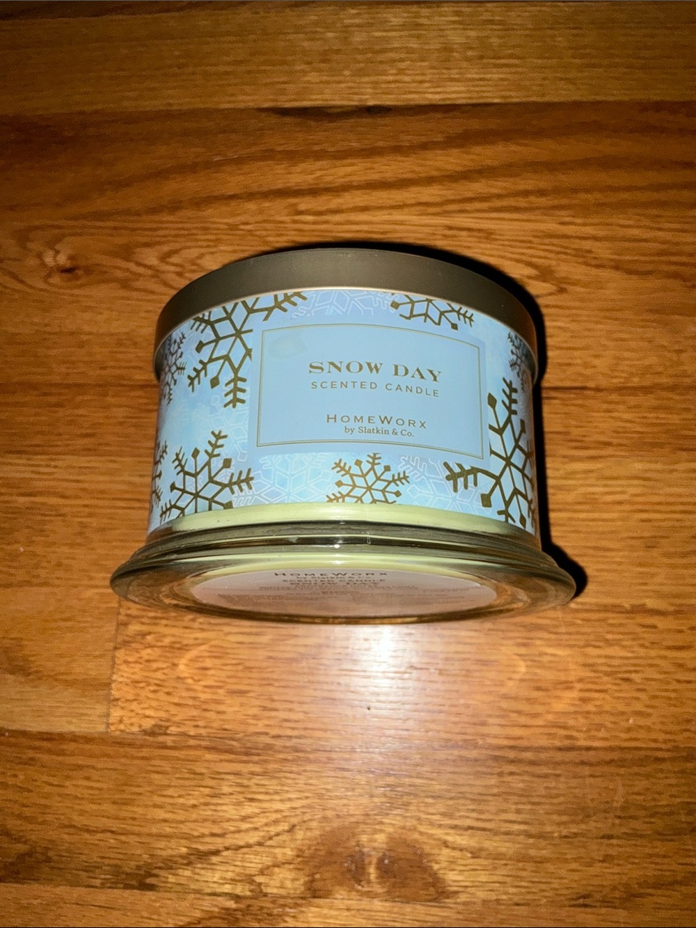 HomeWorx by Slatkin & Co Snow Day 18oz 4 Wick Candle